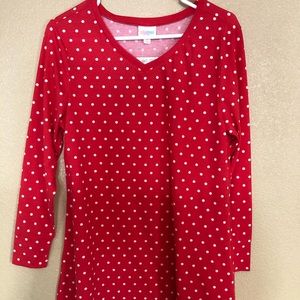Elizabeth tunic with polka dots
